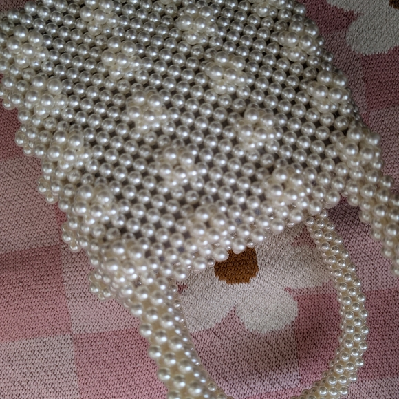 Pearl Beaded Handmade Handbag - Picture 5 of 5